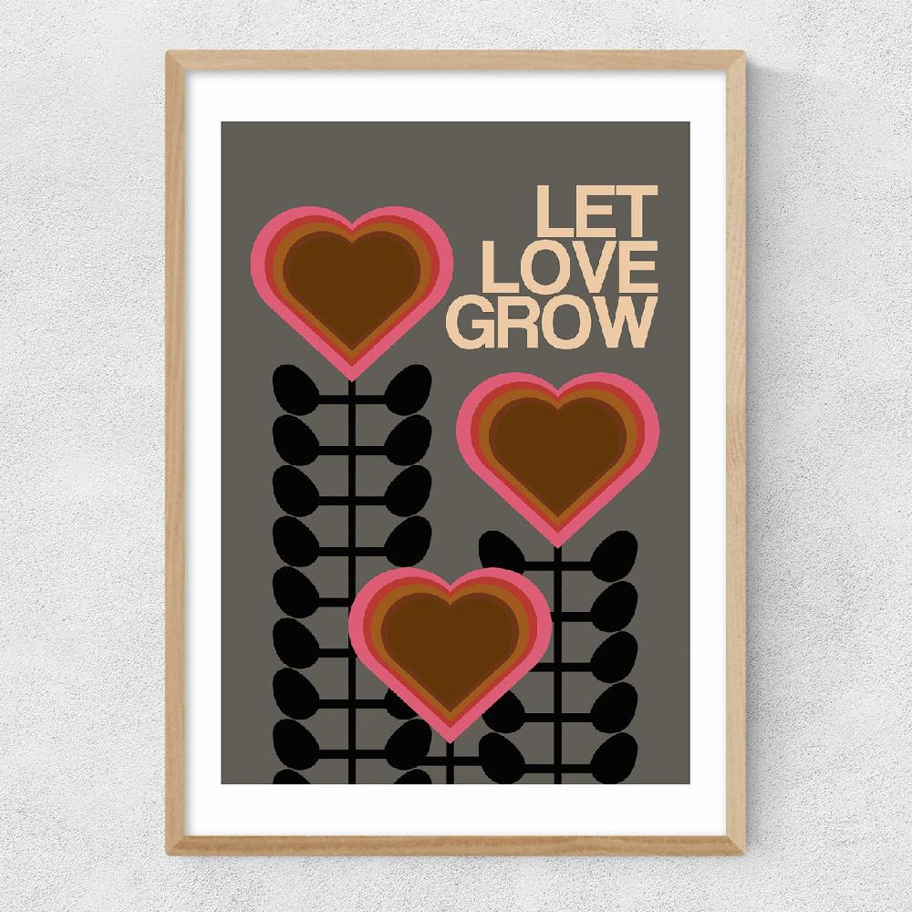 East End Prints Let Love Grow