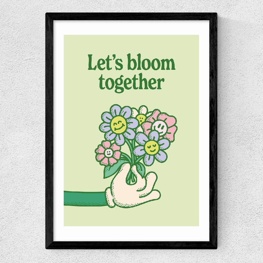 East End Prints Let's Bloom Together
