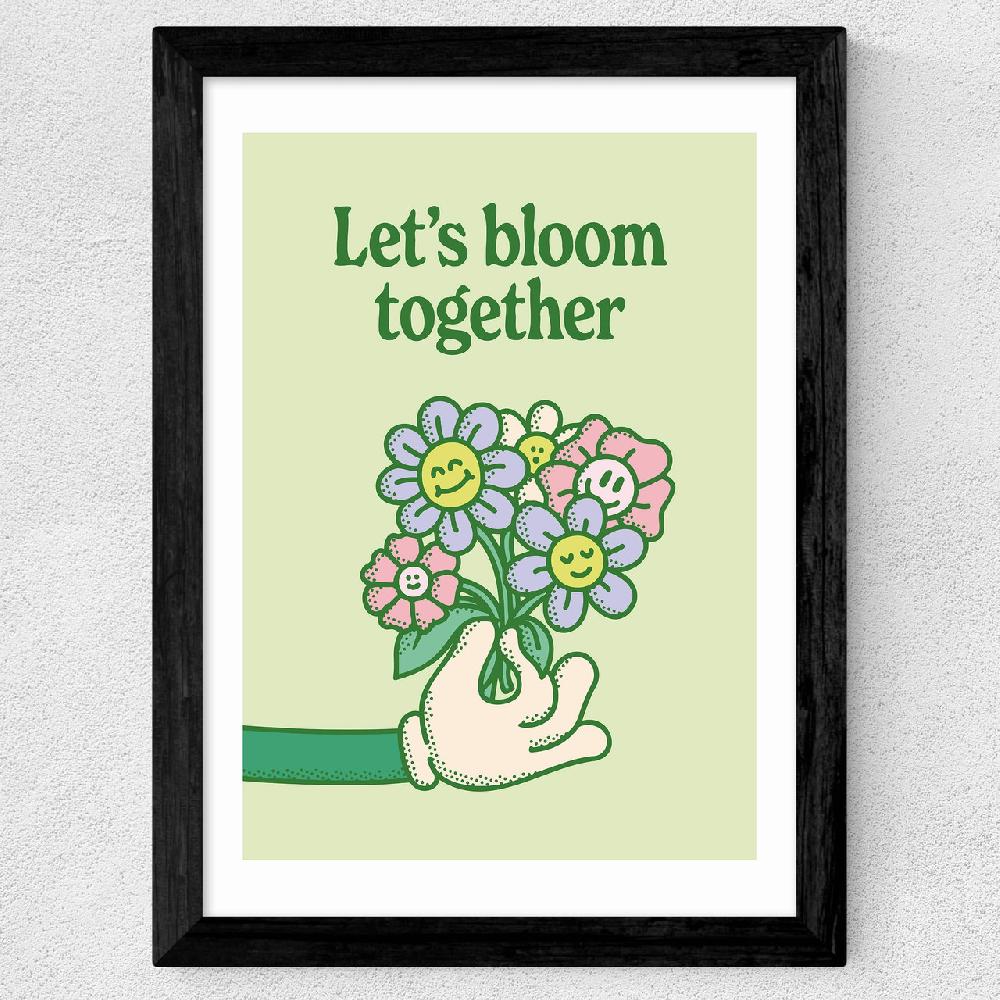 East End Prints Let's Bloom Together