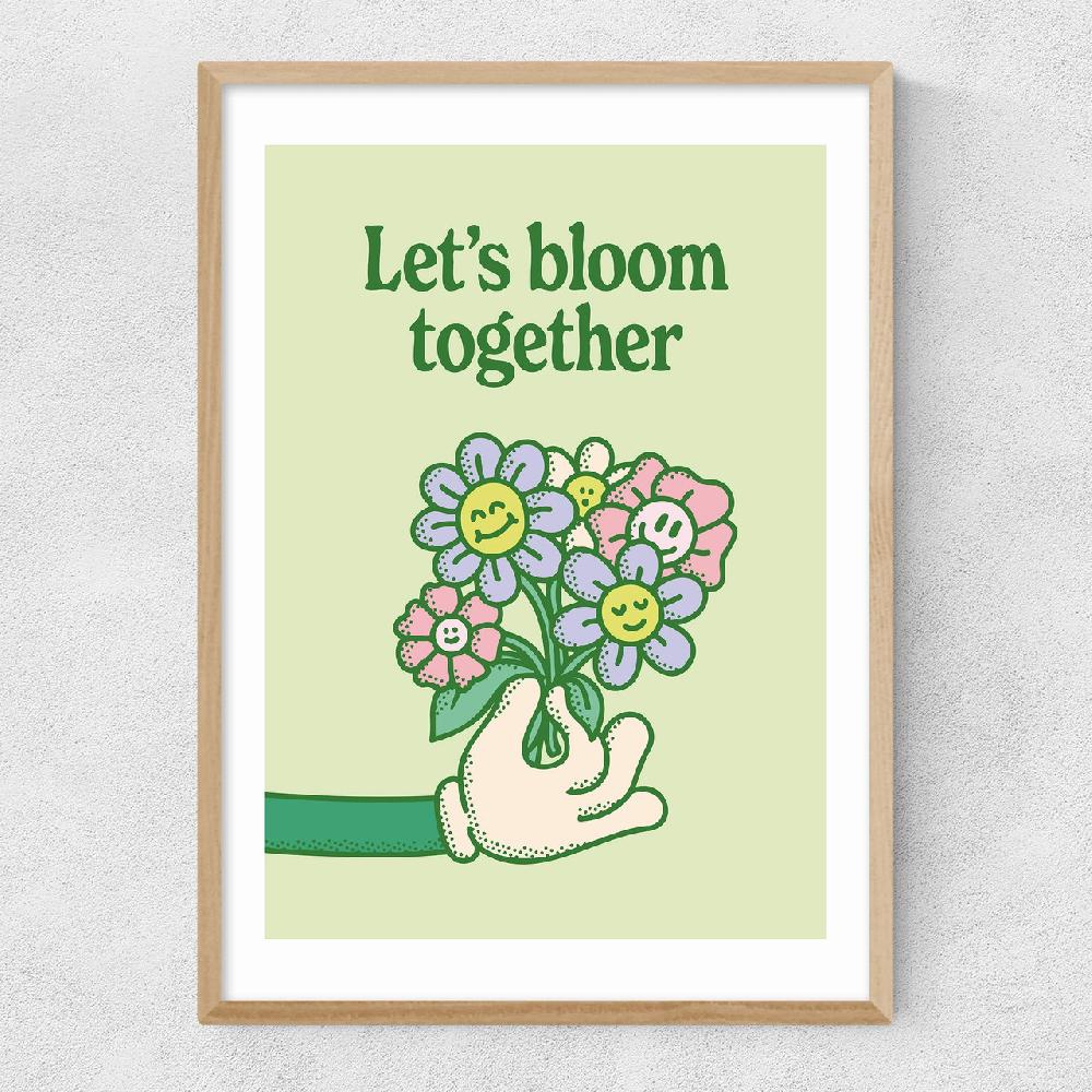 East End Prints Let's Bloom Together