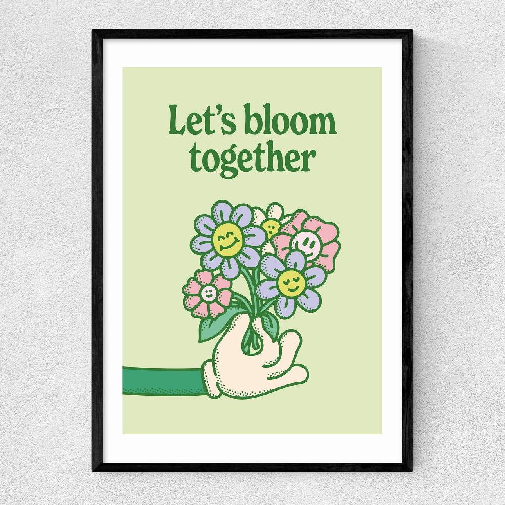 east end prints Let's Bloom Together