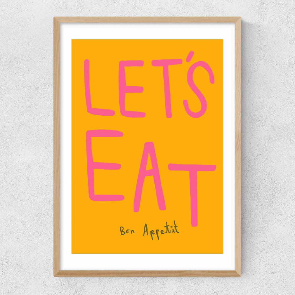 East End Prints Let's Eat By SimplyExtraJordanary