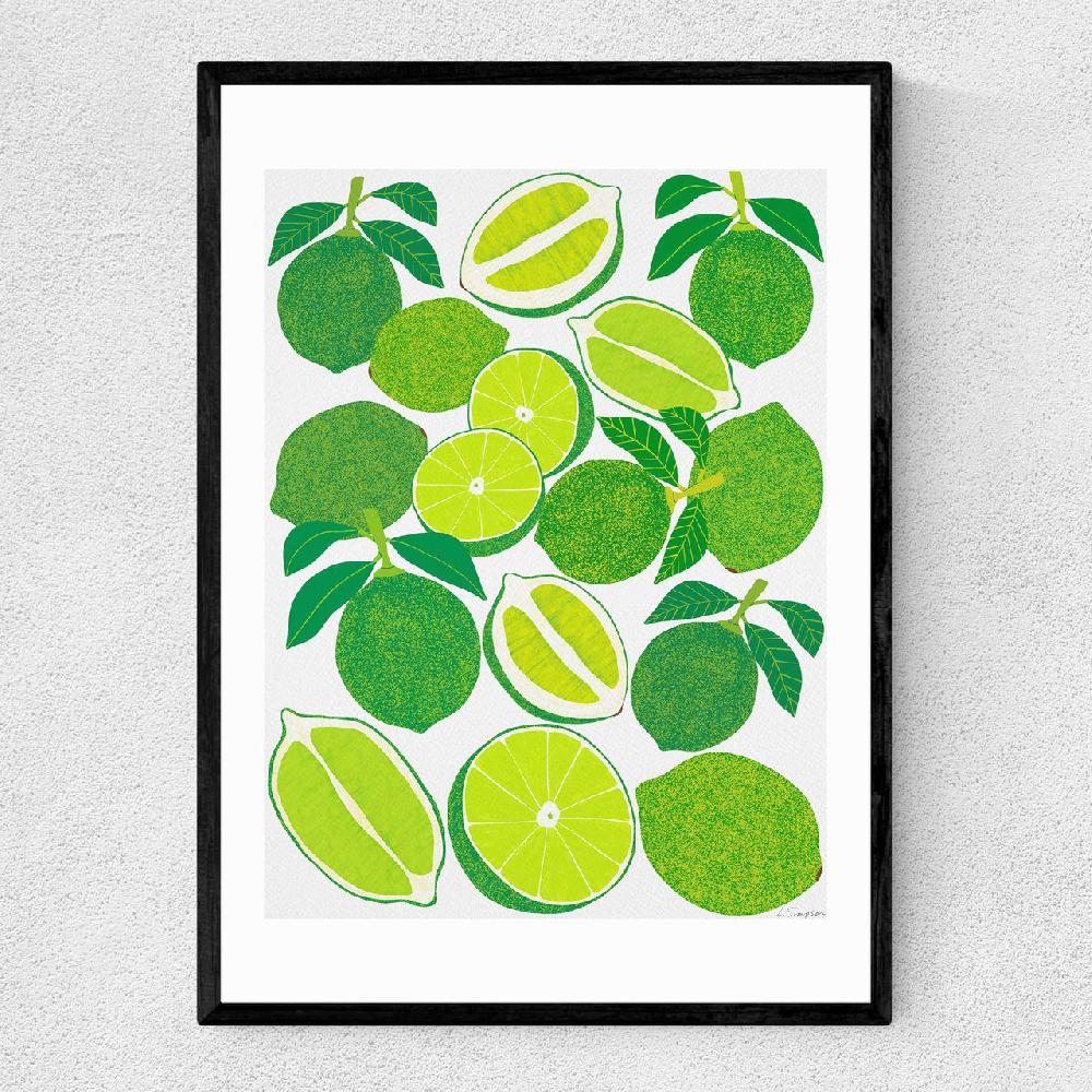 east end prints Lime Harvest