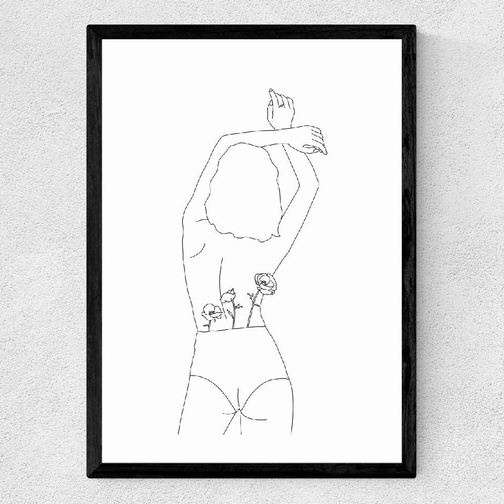 East End Prints Line Art Women