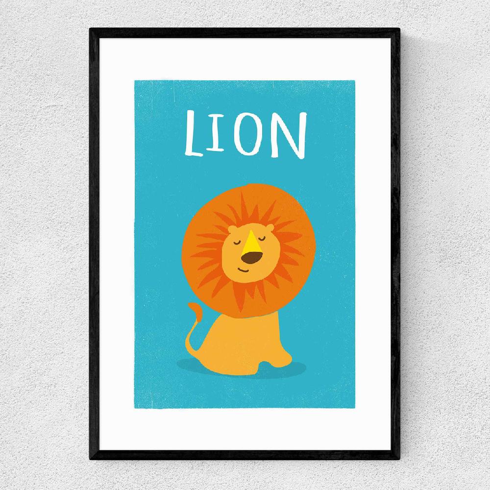 east end prints Lion by Rocket Jack