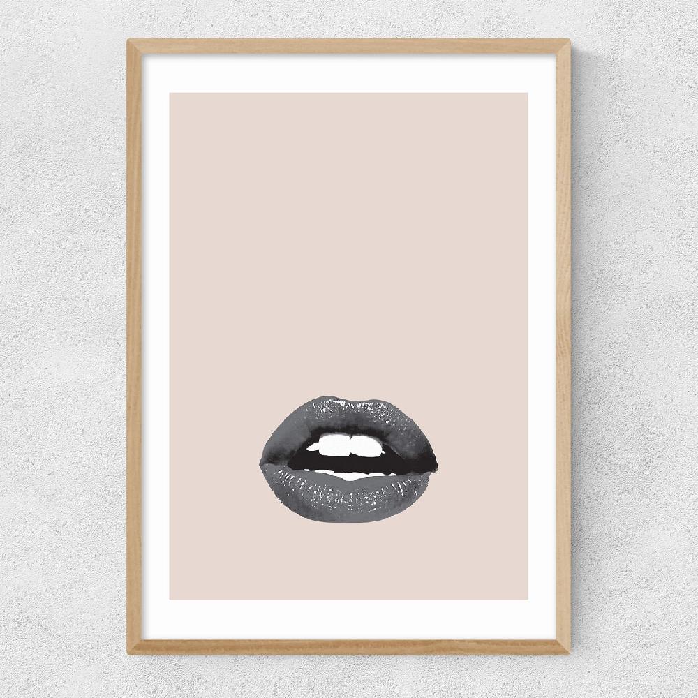 East End Prints Lips Nude