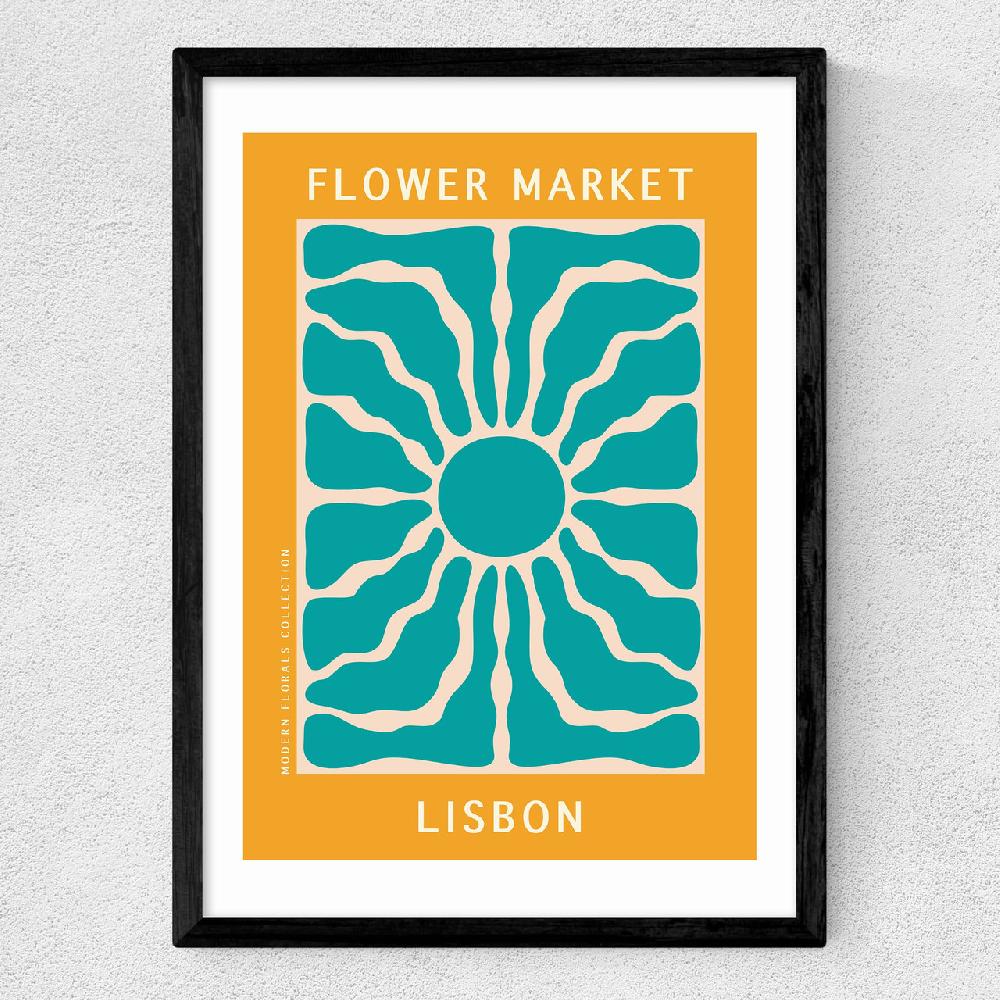 East End Prints Lisbon Flower Market