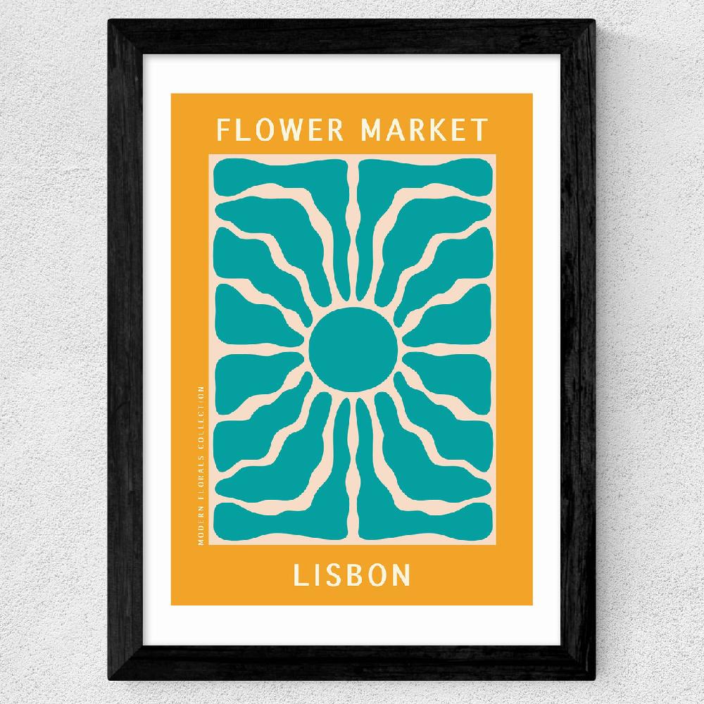 East End Prints Lisbon Flower Market