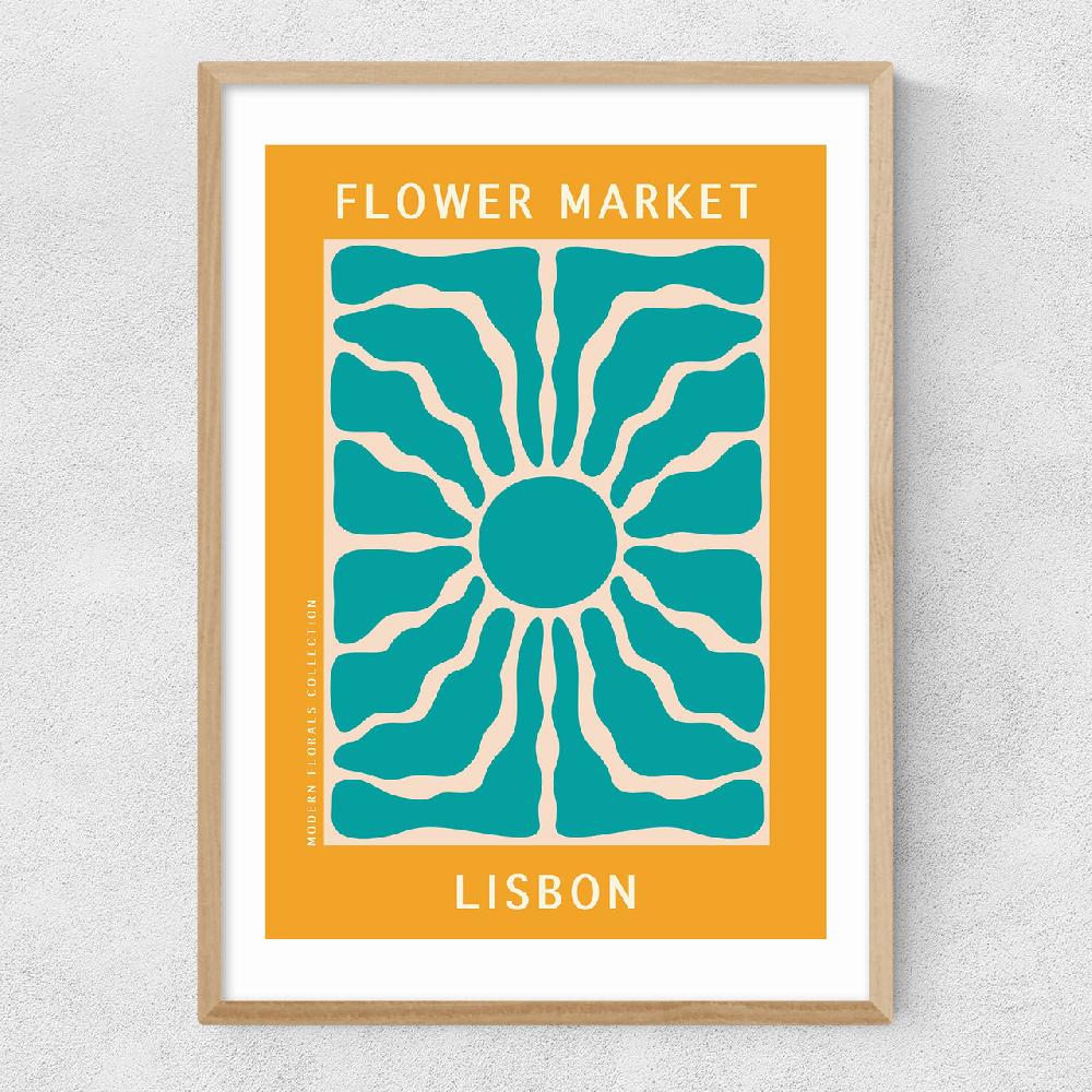 East End Prints Lisbon Flower Market