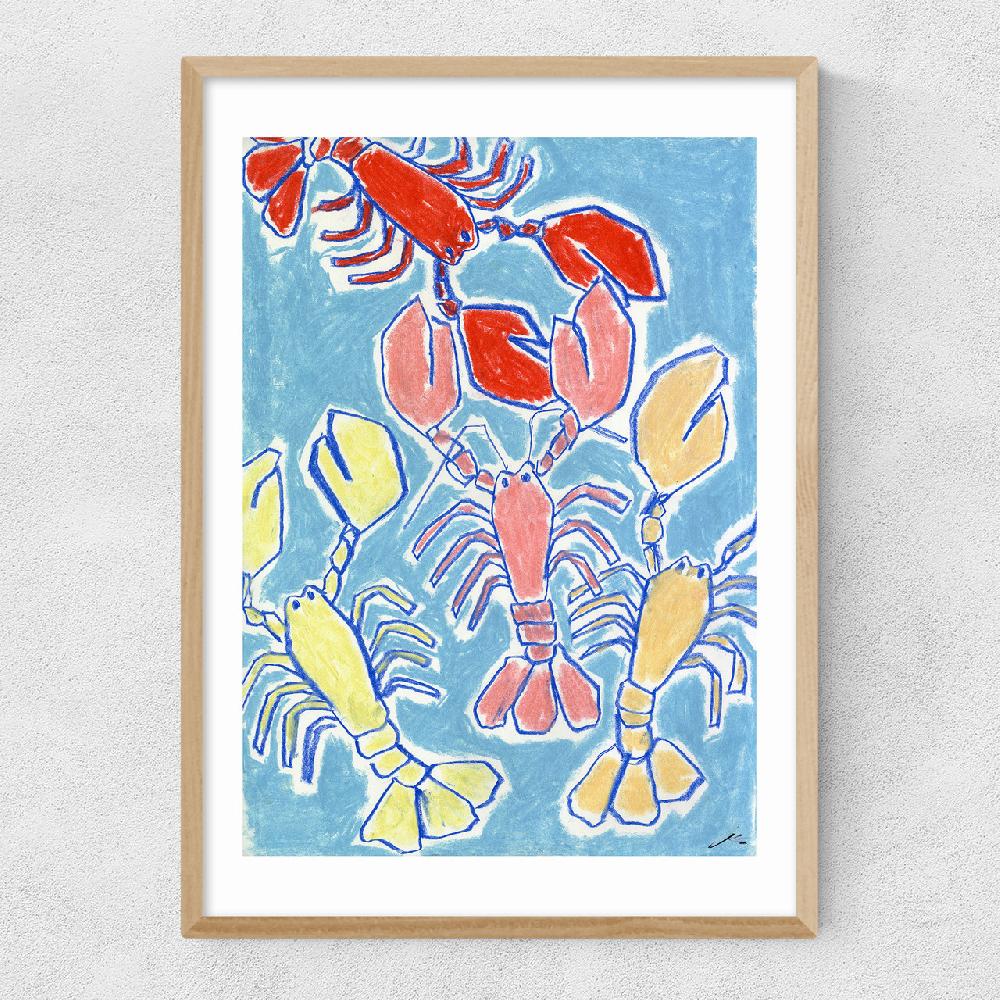 East End Prints Lobsters