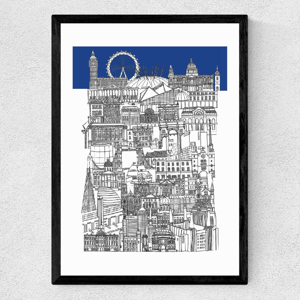 East End Prints London Blue
