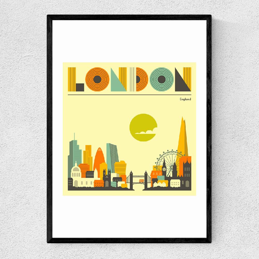 east end prints London England by Jazzberry Blue