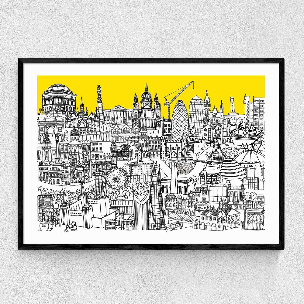east end prints London Jungle Art Print