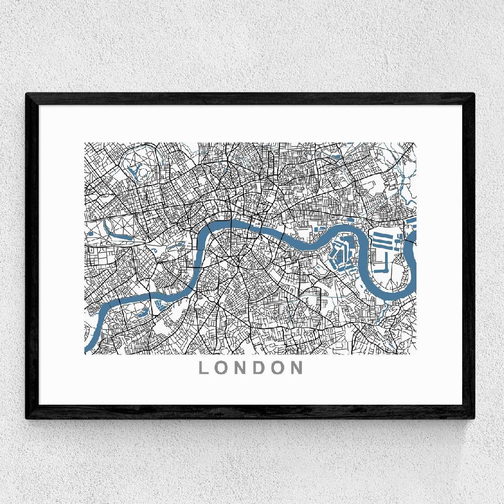 East End Prints London Map