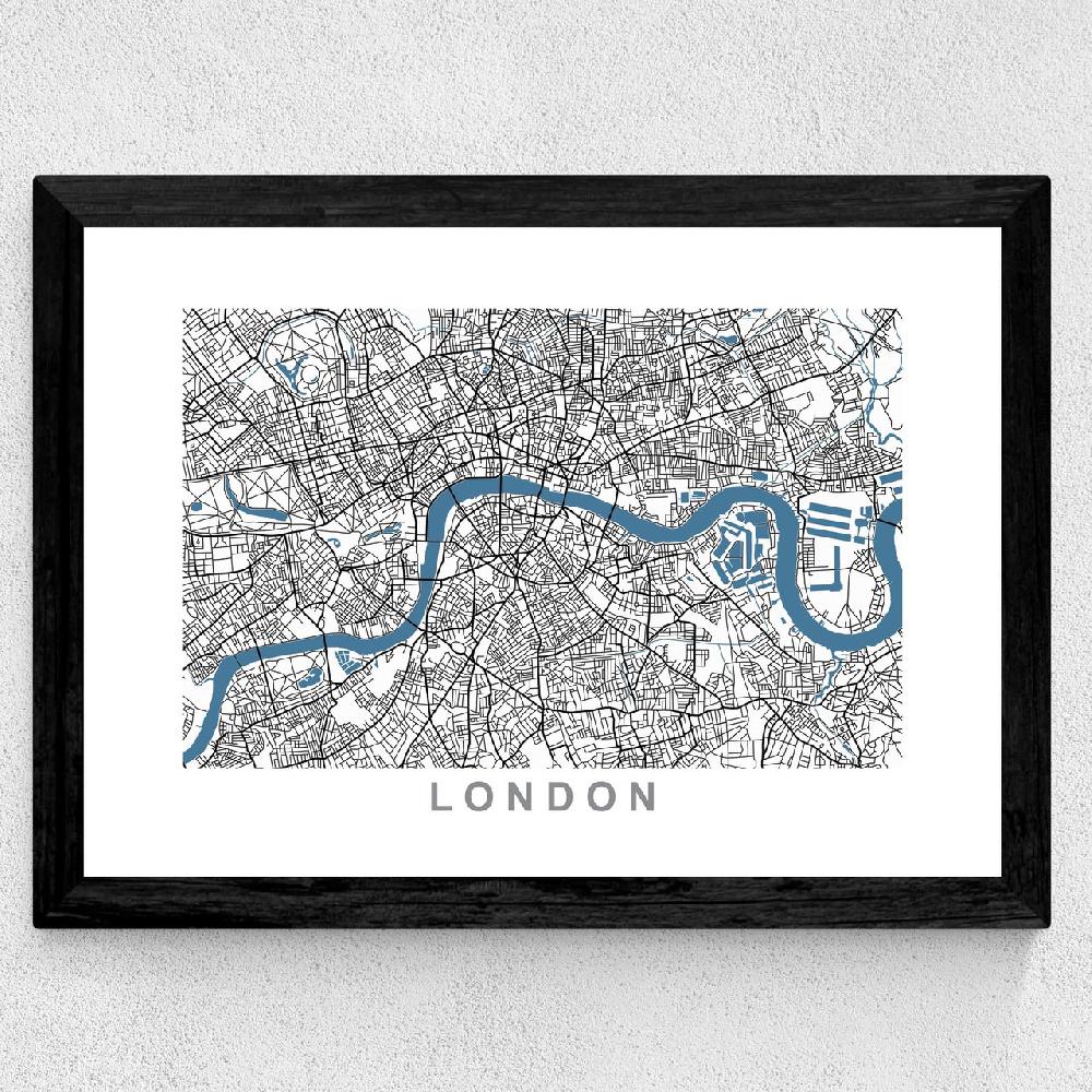 East End Prints London Map