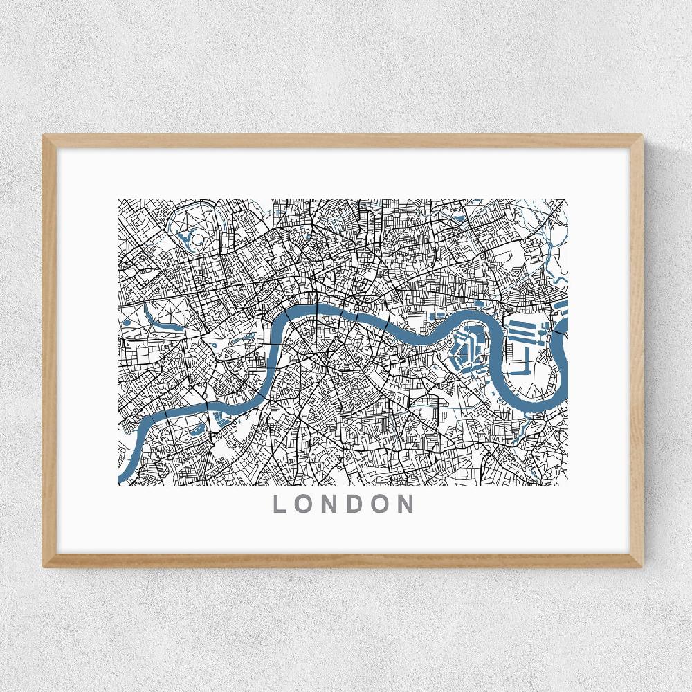 East End Prints London Map