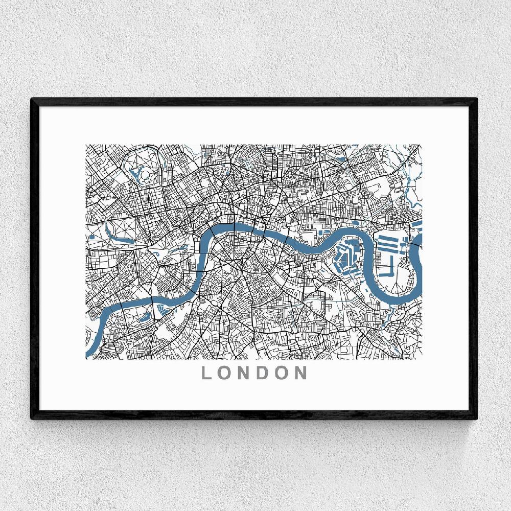 east end prints London Map