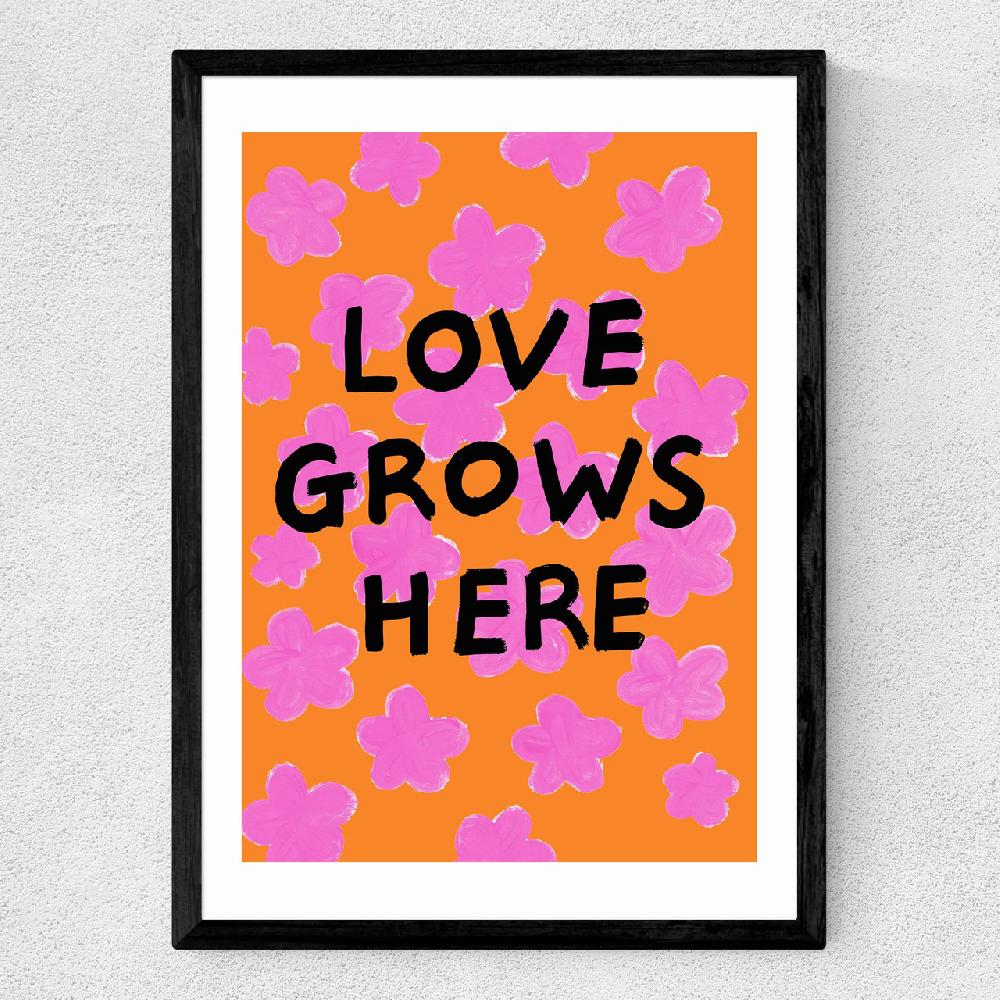 East End Prints Love Grows Here