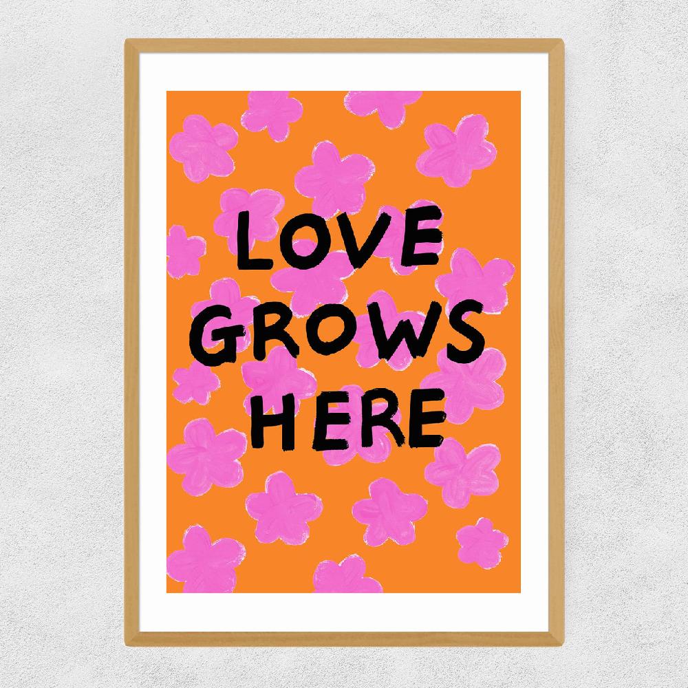 East End Prints Love Grows Here