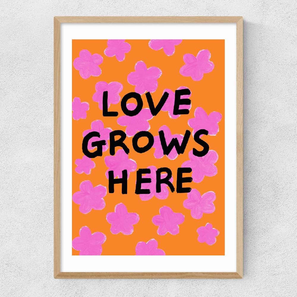 East End Prints Love Grows Here