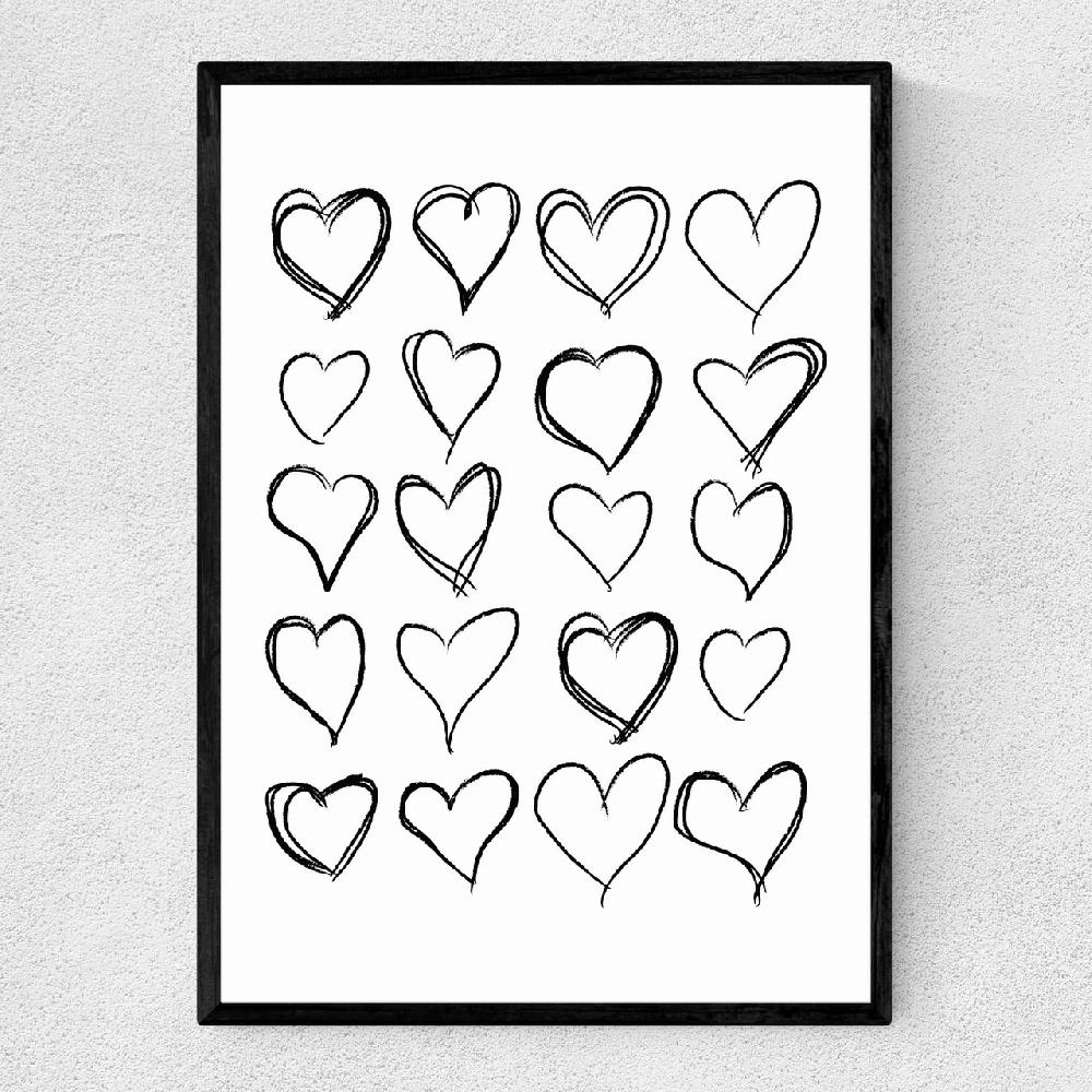 east end prints Love Hearts