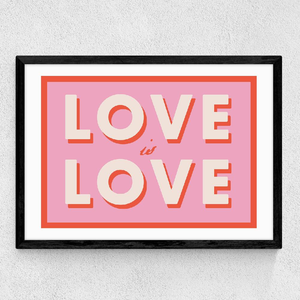 East End Prints Love Is Love By Studio Eleni