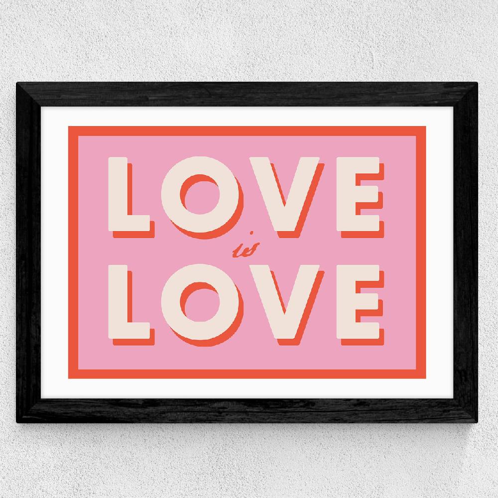 East End Prints Love Is Love By Studio Eleni