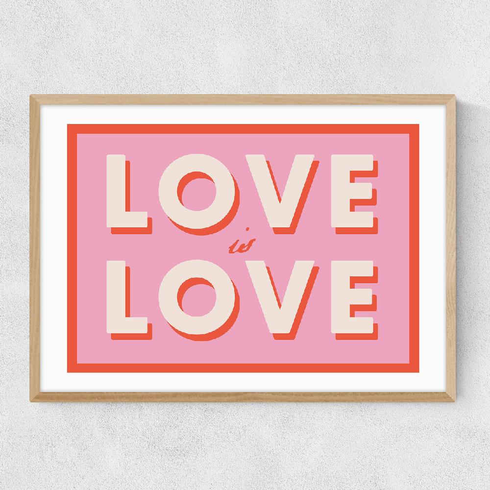 East End Prints Love Is Love By Studio Eleni