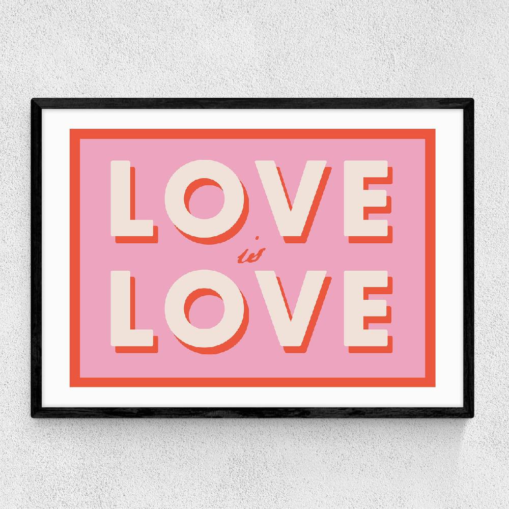 east end prints Love Is Love by Studio Eleni