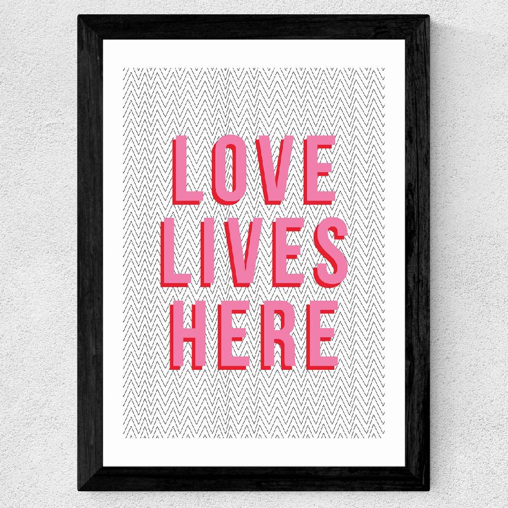 East End Prints Love Lives Here