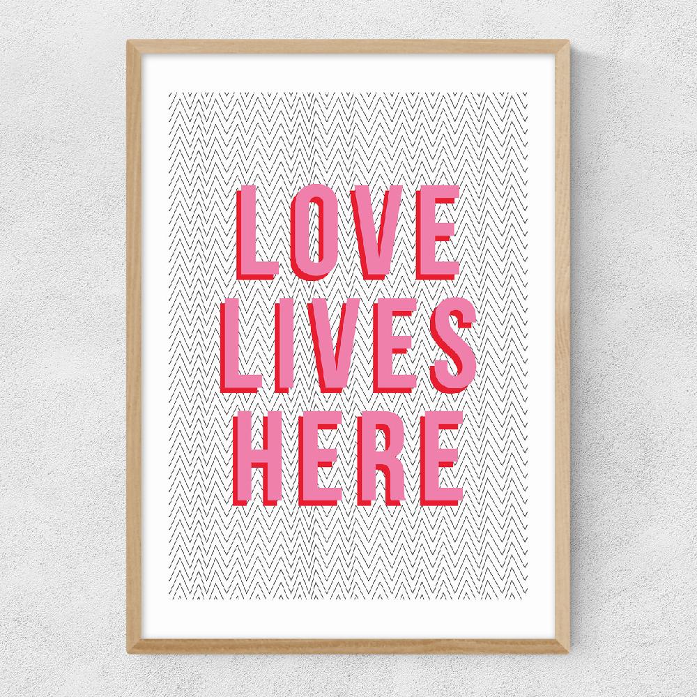 East End Prints Love Lives Here