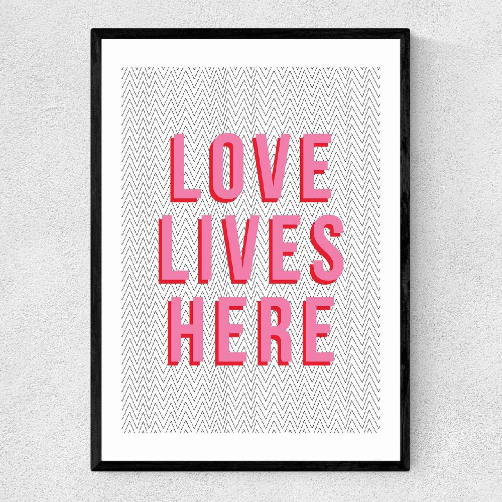 east end prints Love lives here