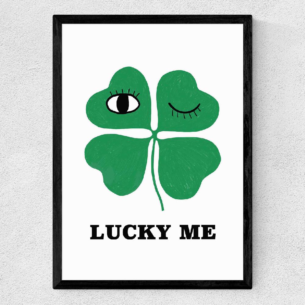 East End Prints Lucky Me By Kid Of The Village