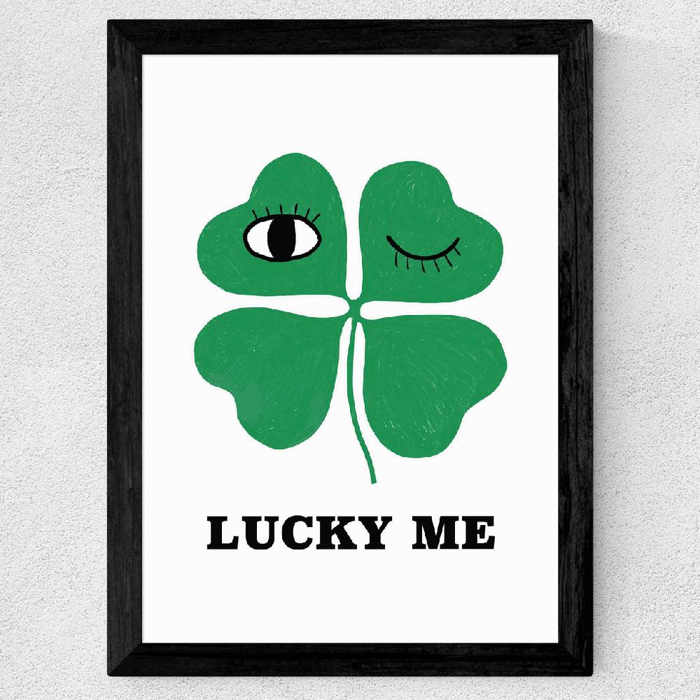 East End Prints Lucky Me By Kid Of The Village