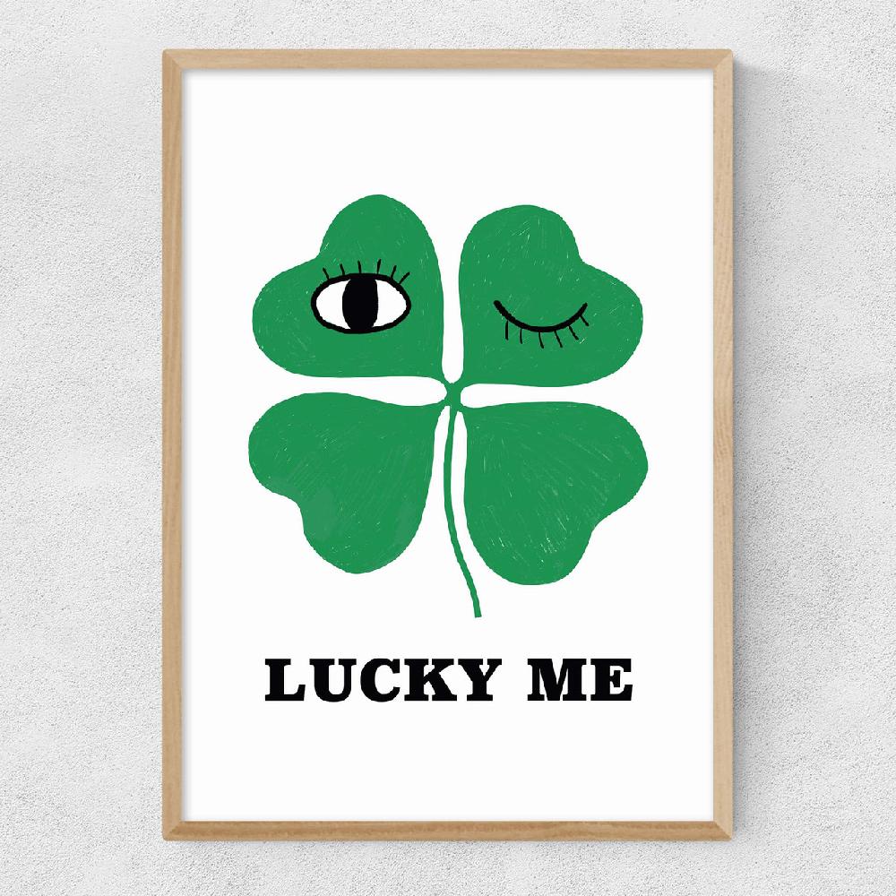 East End Prints Lucky Me By Kid Of The Village