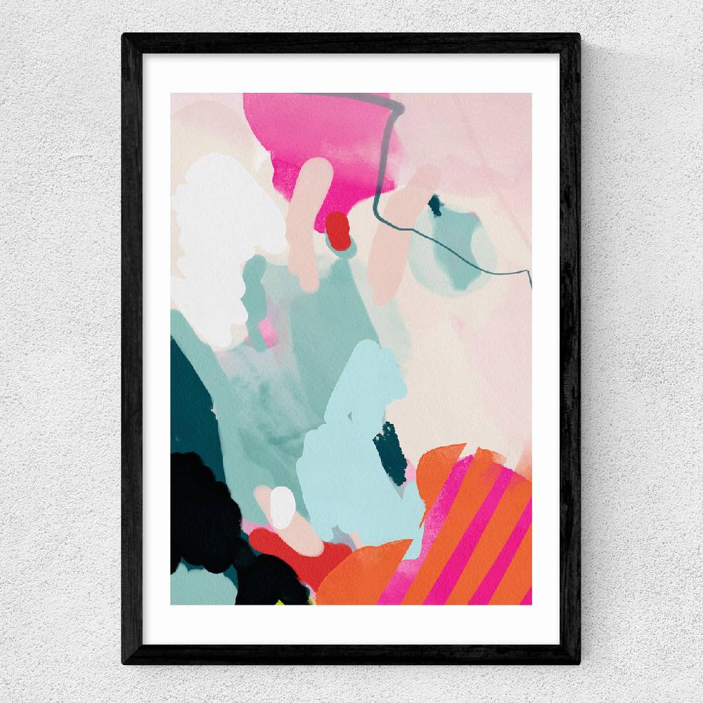 East End Prints Lune Pink Sky I