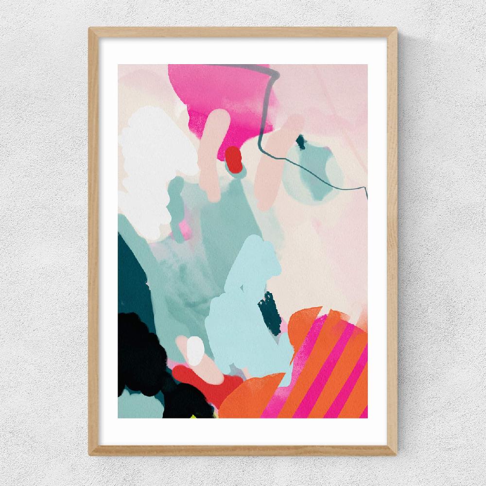 East End Prints Lune Pink Sky I