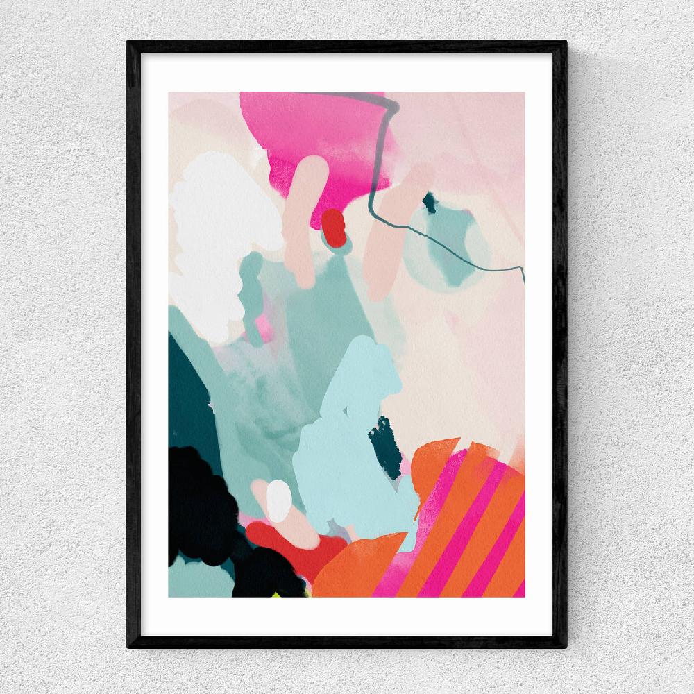 east end prints Lune Pink Sky I