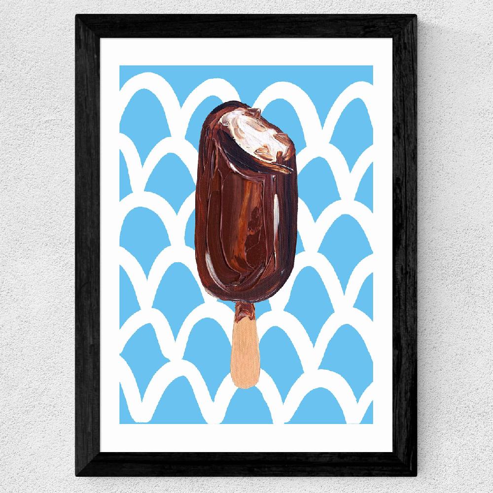 East End Prints Magnum On Blue Wavey