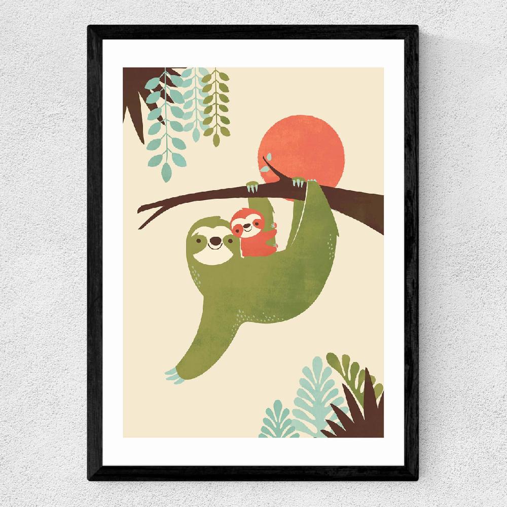 East End Prints Mama Sloth