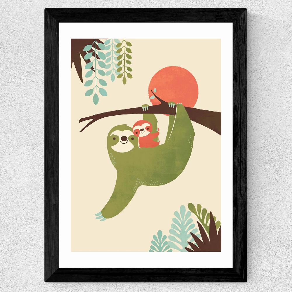 East End Prints Mama Sloth