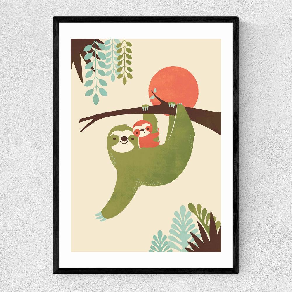 east end prints Mama Sloth