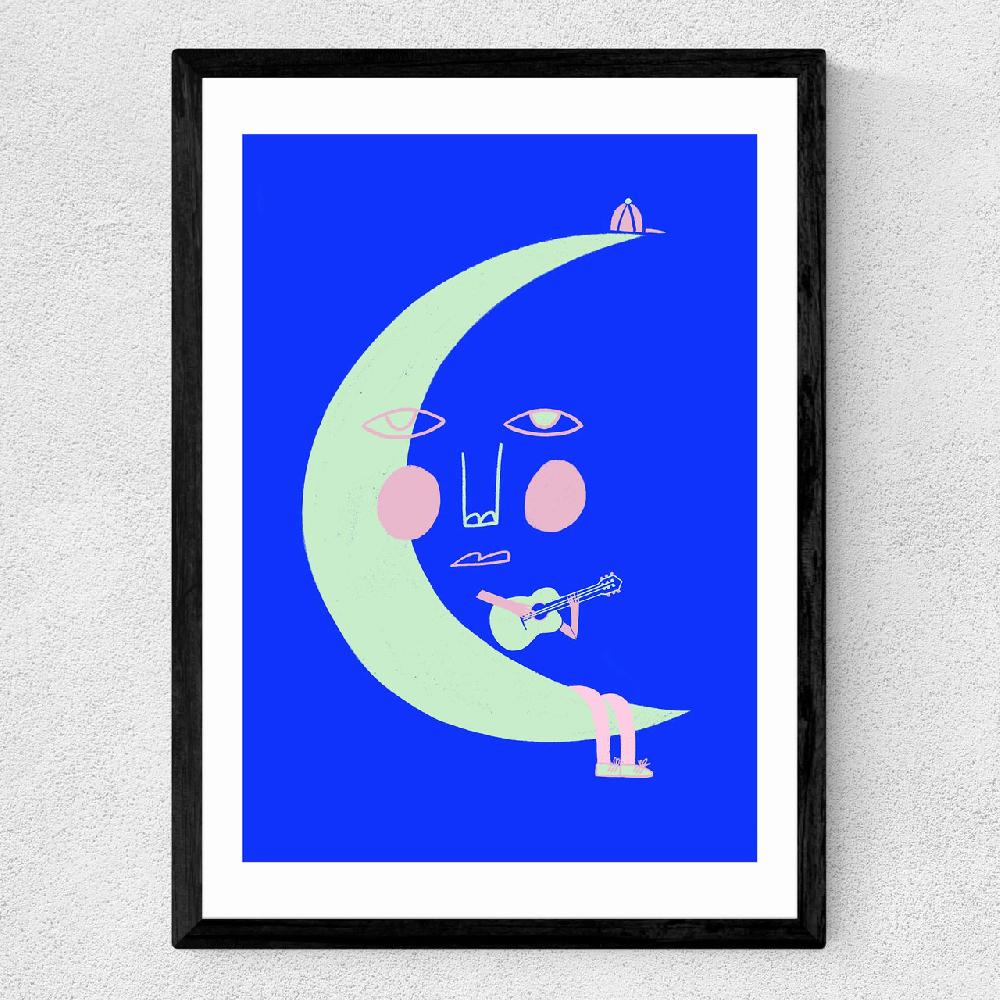 East End Prints Man On The Moon
