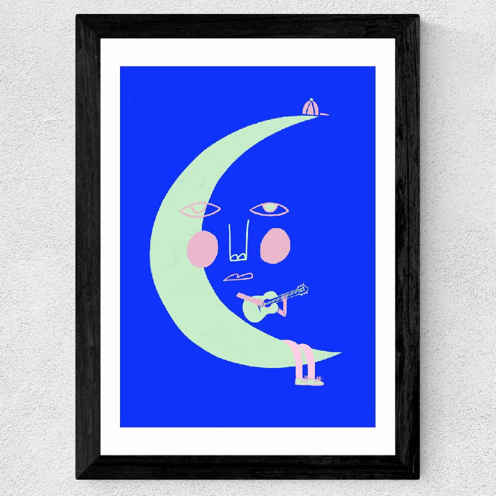 East End Prints Man On The Moon