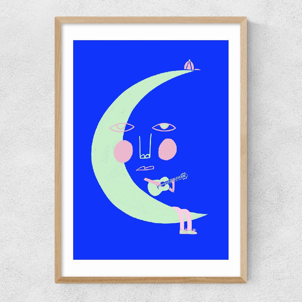 East End Prints Man On The Moon