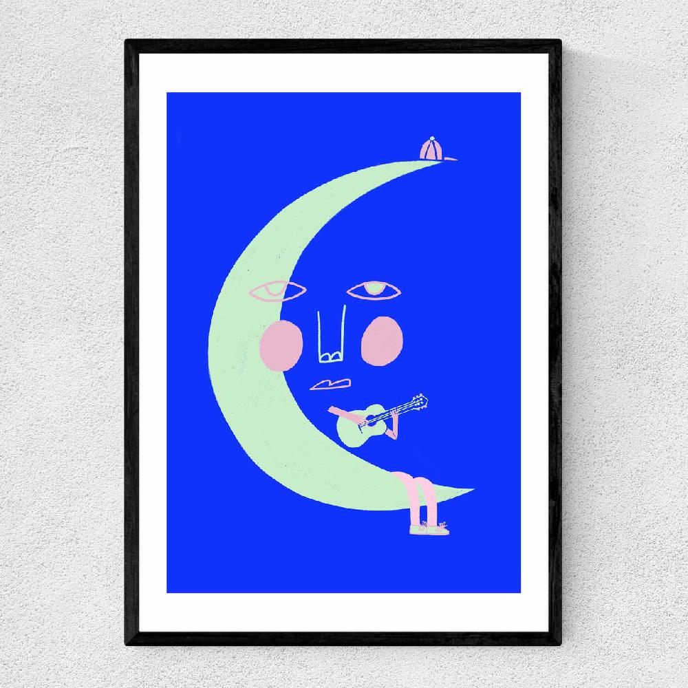 east end prints Man On The Moon
