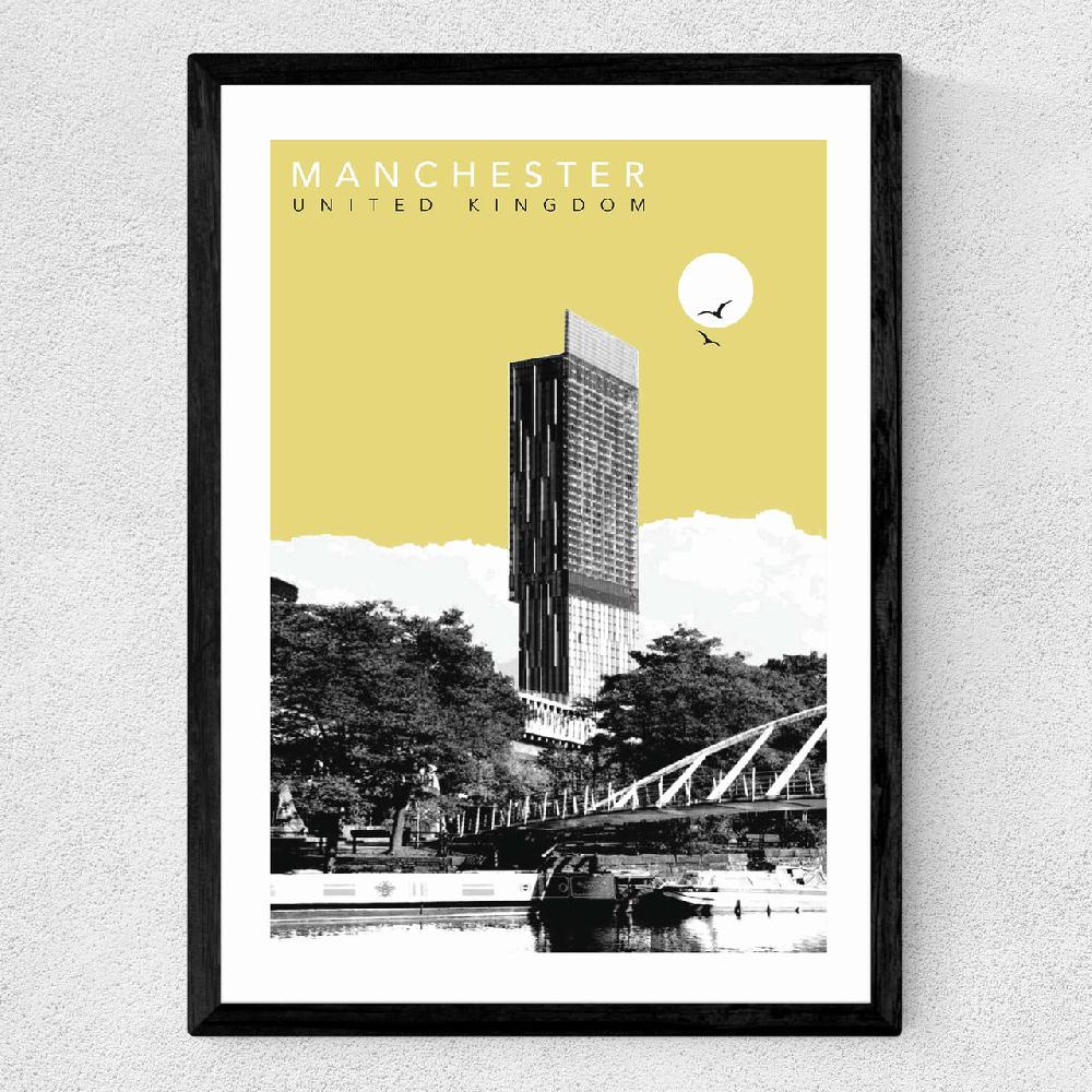 East End Prints Manchester Cityscape