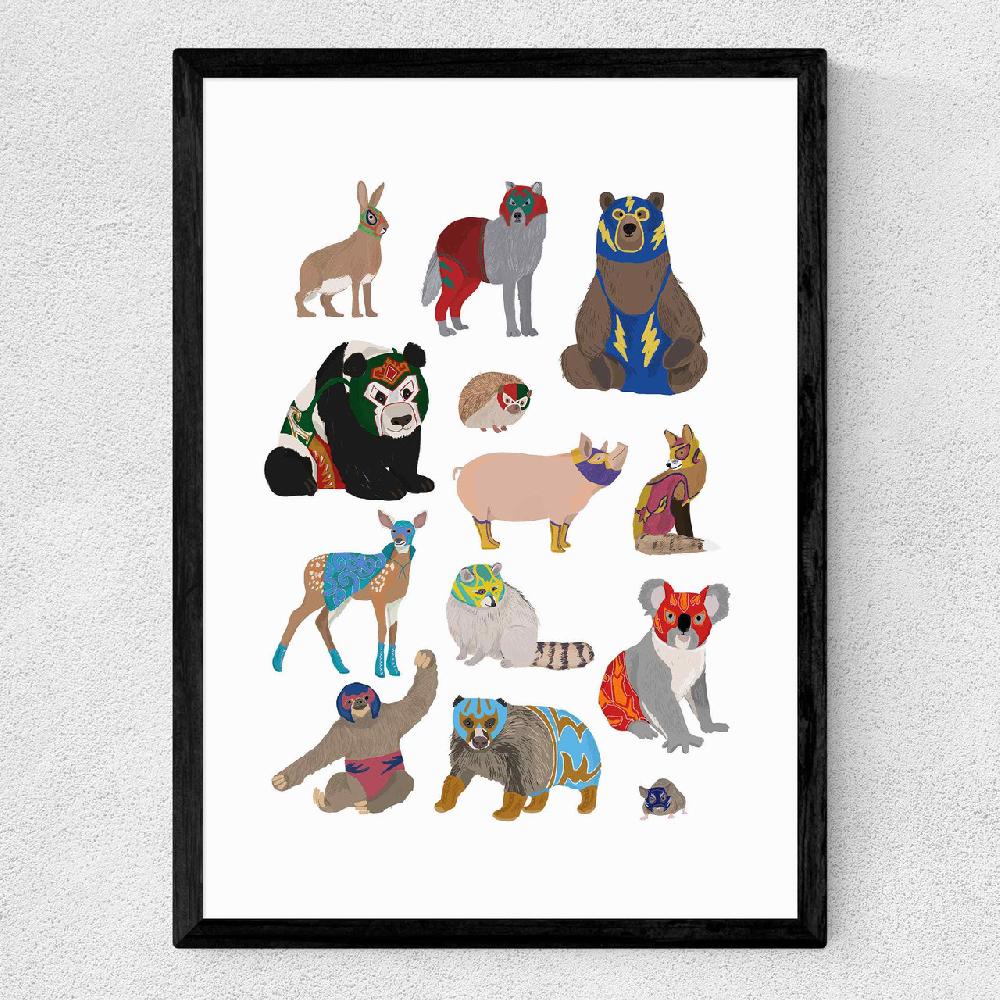 East End Prints Mexican Wrestling