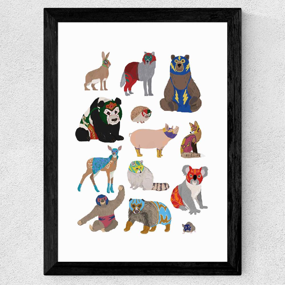 East End Prints Mexican Wrestling