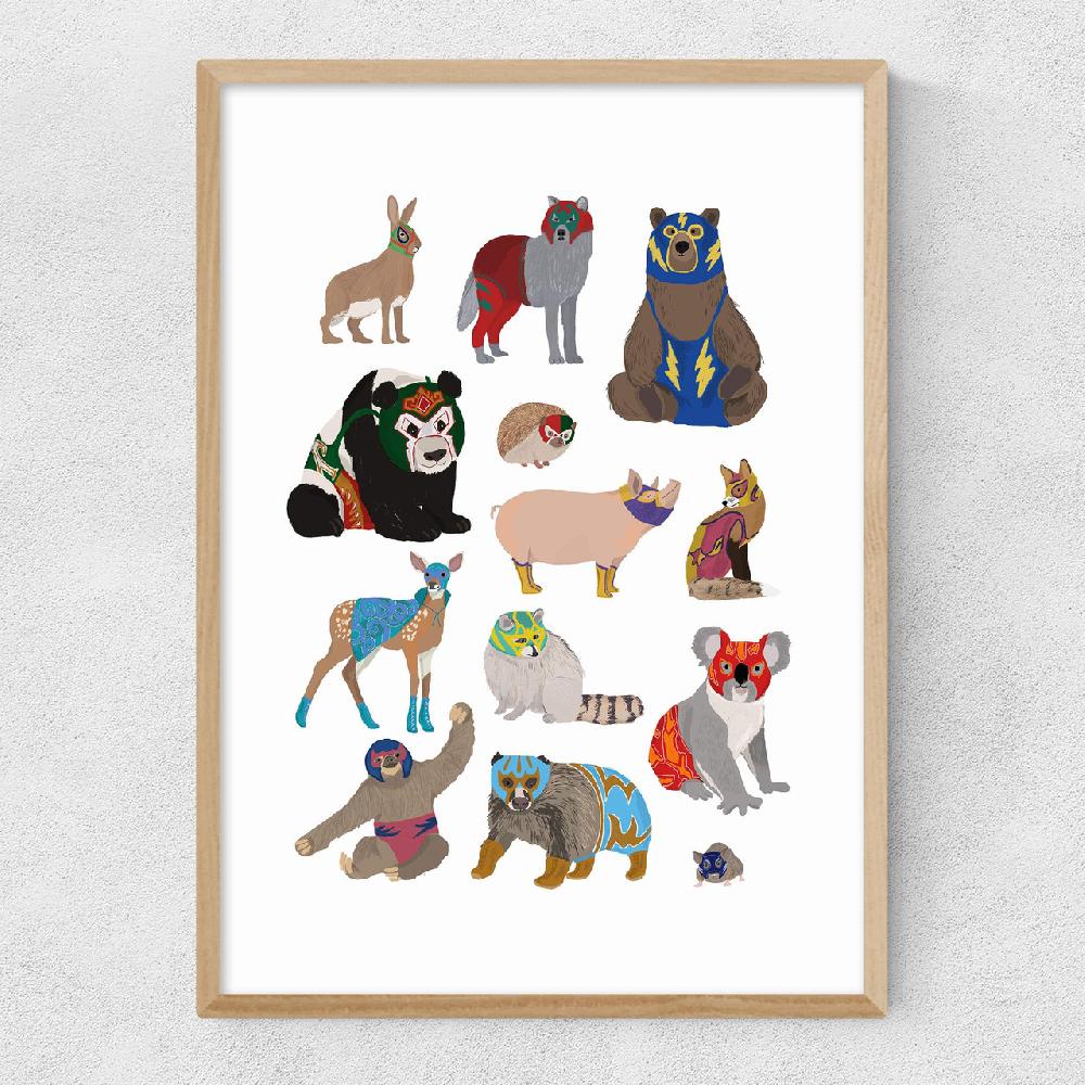 East End Prints Mexican Wrestling